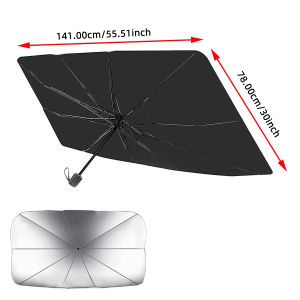 YONGRUN 1PC Car Windshield Sunshade Umbrella Foldable Heat Shield UV Block Auto Interior Protector for Sedan SUV Cars in Summer