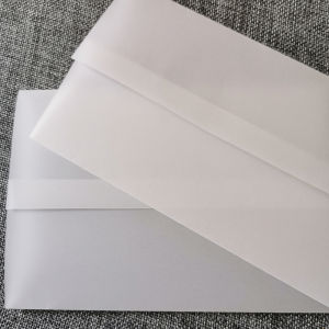 Retro Mori Style Trendy Translucent Parchment Paper Boundless Wedding Invitations and Announcements Packaging Invitation Letter Tracing Paper Waist Seal Envelope