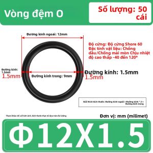 Vòng Đệm O-ring Bằng Cao Su Nitrilo Chịu Nhiệt Độ Cao Chịu Áp Suất Cao Chống Thấm Nước Chống Thấm Dầu Cho Van Vòng Đệm O-ring Toàn Diện