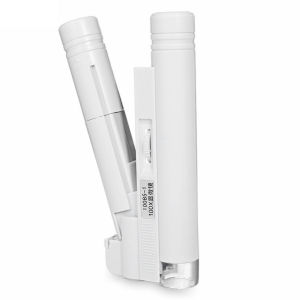 Kính Hiển Vi LED Mini 100X Hai Ống Di Động Dùng Để Quan Sát Sinh Học Không Cần Pin Chất Liệu Nhựa