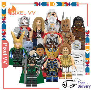 Marvel Thor Series Minifigures Loki Odin Valkyrie Goll Groot Building Blocks Collectible Toy Kids Birthday Gift Compatible With Lego