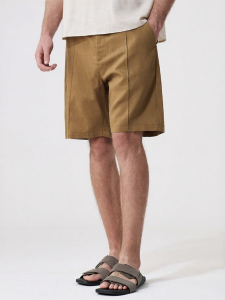 Enjeolon | Breathable Tencel Linen Leisure Shorts Five Points for Men
