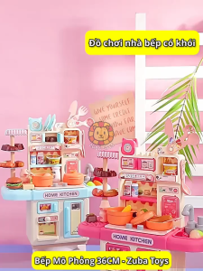 Bộ Đồ Chơi Nhà Bếp 36CM Zuba Toys - Mô Phỏng Nấu Ăn Chân Thật Kèm Hiệu Ứng Khói Âm Thanh & Vòi Nước Chân Thật