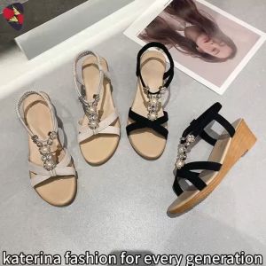 Katerina Fashion Korean Flat Wedge Sandals For Women #A-33