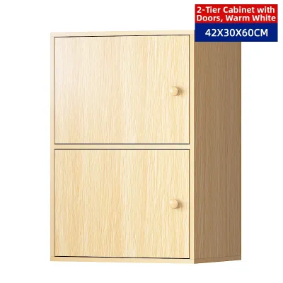 Liangwuyou | Multi-level Bookshelf Cabinet with Doors
