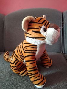 BONEKA KUCING MACAN TUTUL HARIMAU LORENG BELANG SINGA SIMBA COKELAT MAINAN