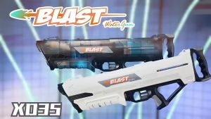 Water Blaster Gun High Pressure Continuous Shooting Air Guns Toys Gun x Battery Outdoor Beach Swimming Pool Mainan Kids