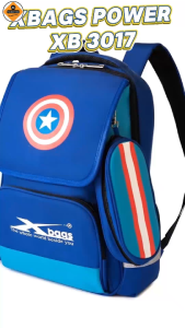 Balo Học Sinh Nam Cấp 1 Cao Cấp Xbags Power XB3017 Màu Xanh Chống Nước Chống Va Đập Nhiều Ngăn Phong Cách Cá Tính!