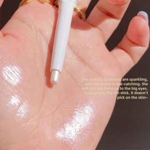 Waterproof Shiny Highlighting Pen Two-In-One Brightening Pearl Eyeliner Waterproof Sweatproof Sparkling Wet Look Caterpillar Pen