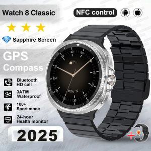 2025 New Original GPS Smart Watch AMOLED Men Women Ai GPT Amoled 3ATM Waterproof Sports SmartWatch Compass NFC HD Call Watches