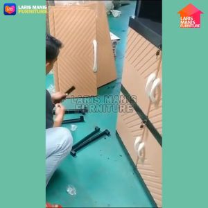JUMBO! Lemari Pakaian Plastik Jumbo Lemari Cortez Gantungan Dan Hambalan Kaca Full Kunci Lemari Minimalis