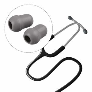 2Pcs Earplug Ear Tip Plug Karet Telinga Stetoskop Penutup Telinga Bahan Silikon Lembut Reusable Eartips Stetoskop