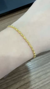 Poh Heng Jewellery 22K Beaded Bracelet in Yellow Gold[Price By Weight]