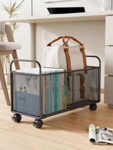 QINQI | Multipurpose Mobile Book Shelf Storage Organizer for Books and Stationery