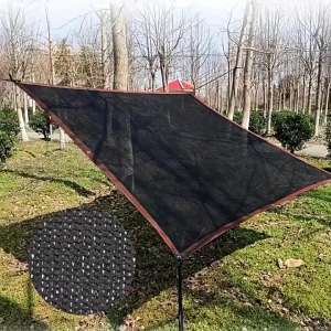 Blue Sunshade Net Swimming Pool Outdoor 90% Anti-UV Awnings Garden Shed Smart Weather Net Jaring Hitam