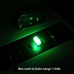 Đèn Chiếu Sáng Nội Thất Ô Tô USB - Đèn LED Điều Khiển Bằng Cảm Ứng Nhiều Màu Sắc Có Âm Thanh Không Cần Dây Trang Trí Miễn Phí