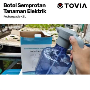 COD TOVIA Botol Semprotan Tanaman Elektrik Spray Rechargeable 2L - TV2000 / Botol Semprotan Tanaman Bonsai Bunga Burung / Botol Semprotan Elektrik Sabun Busa Cuci Mobil Motor / Botol Semprotan Cuci Mobil Motor Kapasitas 2 Liter 1 Set Cas / Botol Semprot