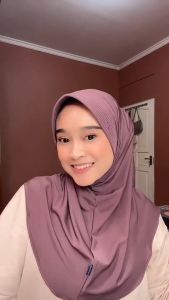 Zeea Jilbab Instan Hayfa P Yasmine Kerudung Bergo Sport Polos