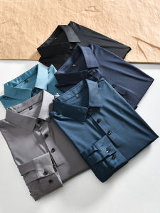 Business Casual Long Sleeve POLO Shirt for Men Seamless Sealed Autumn Fashion Urban Standard Fit Youth Versatile Collared Polo