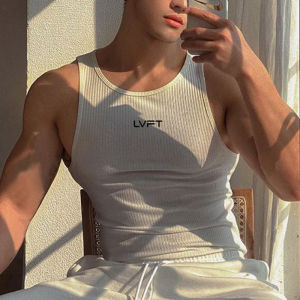 Quick Dry Tight Fit Sleeveless G-Shape Vest Mens Running Fitness Training Top Ultra Elastic Breathable Moisture Wicking Sports Vest