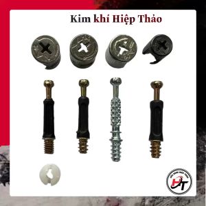 Ốc cam liên kết gỗ chốt cam âm 3 thành phần và 2 chi tiết d12 d15 OC2TP