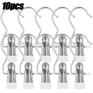 Multifunctional Clothes Pegs Clip Laundry Tongs Pants Hanger Dirty Laundry Basket Traceless Hat Hook Clothespin Clothing Storage