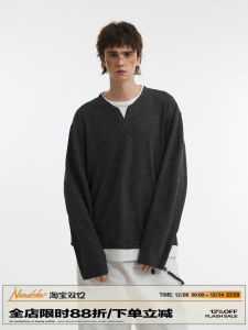 American Style Mens Knitwear Pure Color Casual Loose Spring Vintage Sweater Small Audience Design Sense Teenager Fashion