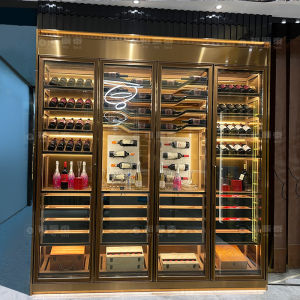 High-end Temperature Controlled Metal Wine Cabinet