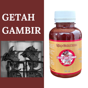 Getah Gambir Tjap Gatotkaca - mengeraskan kaki ayam