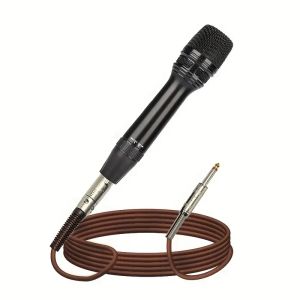 Dynamic Black Metal Microphone Professional Studio Condenser Mic Stand Included for Podcasting Streaming YouTube Karaoke