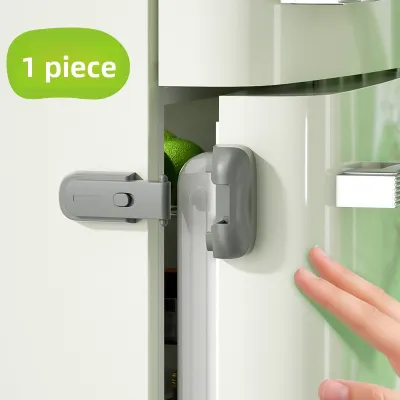 SAFELON | Child Safety Lock For Fridge Door Anti-Opening Latch Fixed Door Closer Prevents Loose Closure Refrigerator Door Lock Safelon