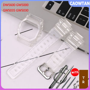 Resin Strap Case For G-SHOCK DW5600 GW5000 GW5035 GW5030 Waterproof Rubber Band for Ciasoak dw5600 Watch Accessories