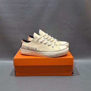 SEPATU CNVRS 70S LOW X GRTX CREAM PUTIH KANVAS SOL GLOSSY 38-43