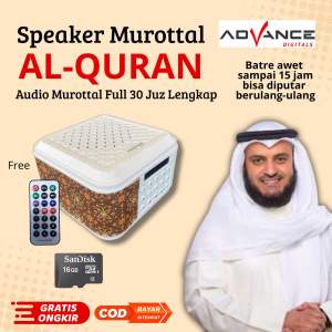 SPEAKER MUROTTAL AL QURAN SPIKER MUROTAL DIGITAL AL-QURAN 30 JUZ BANYAK QORI BISA RADIO DAN BLUETOOTH CHIP 16GB