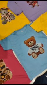 Atasan kaos bergambar anak usia 1-12 tahun Panda Hijau lengan panjang