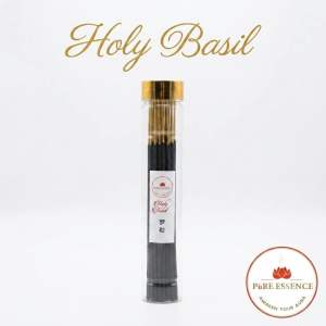 Holy Basil (Tulsi) incense sticks - Pure aroma of beneficial Holy Basil fragrance refreshing relaxation mind body meditation.