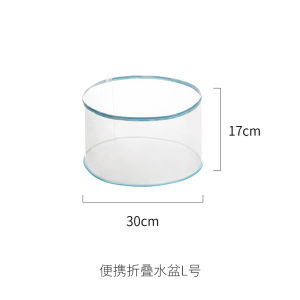 FaSoLa Portable Folding Plastic Wash Basin Transparent Large Size Travel Outdoor Laundry Basin Family Personal Cleaning Tool