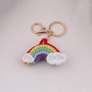 Túi Móc Khóa Thêu Tay Bằng Sợi Cotton Hình Hoa Hướng Dương DIY Đồ Trang Trí Treo Xe Đồ Thủ Công Phụ Kiện Túi Túi Xách