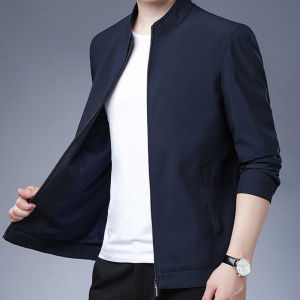 Áo Khoác Nam Mỏng Công Sở Màu Đen Mùa Xuân Thu Áo Khoác Ngoài Xã Hội Size M-XXXL