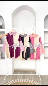 MAIZA SHIRT LINEN /BAJU ATASAN SIMPEL BUSUI BUMIL FRIENDLY/ KEMEJA WANITA JUMBO / KEMEJA OVERSIZE / ATASAN WANITA MUSLIMAH
