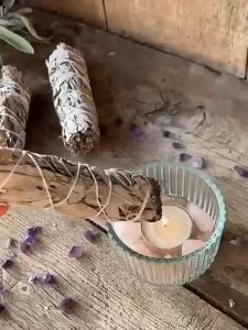 Xô Thơm Thanh Tẩy Lá Sage Xông Nhà Palo Santo Xô Thơm Xanh Năng Lượng Tích Cực Thư Giãn