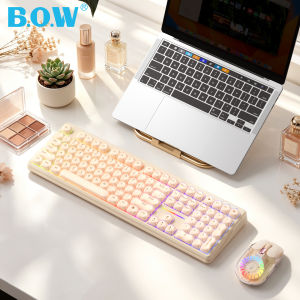 B．O．W | Bàn Phím Không Dây Bluetooth Cảm Giác Cơ Cho Văn Phòng Nữ Gõ Phím Bố Cục Toàn Bộ