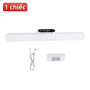 Đèn Bàn LED Sạc USB Đèn Để Bàn Treo Từ Tính 3 Màu Có Thể Điều Chỉnh Độ Sáng Đèn Ngủ Đọc Sách Cho Tủ Quần Áo Bàn Trang Điểm
