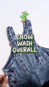 Overall Jeans Anak Baju Kodok Celana Panjang Jumpsuit Denim Snow Wash 056 Vench Wakakids