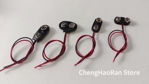 10-20PCS/lot 9V Battery Clips 15cm Black Red 2-Wire Cable Connection Connector Buckle 9Volt Battery Clip Holder for Electronics