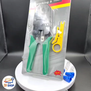 คีมเข้าหัวแลนครบชุด พร้อมที่เทสสาย + หัวแลน + หัวโทรศัพท์ + บูทแลน