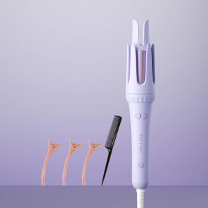 Máy Uốn Tóc Tự Động 32mm Bằng Gốm Sứ Xoay Chuyên Nghiệp Tạo Sóng Cho Tóc Dài Điều Khiển Nhiệt Độ Kỹ Thuật Số Điện Áp Kép