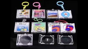 1 Set Mini NFC Functional CD Disc Case Key Chain Peripheral Commemorative Album Key Holder For DIY Backpack Pendant