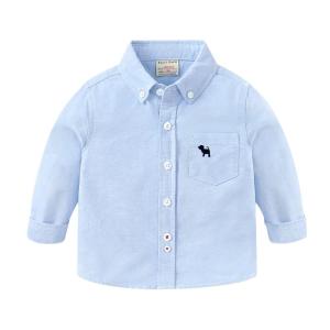 Boys Pure Cotton Long Sleeve Shirt Autumn Wear Children Baby White Shirt Trendy Spring Autumn Style Kids Fashion Baby Clothes