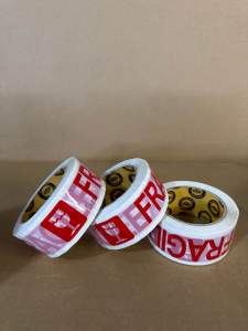 Fragile Tapes 2 x 100m White Backing X sold per Pc